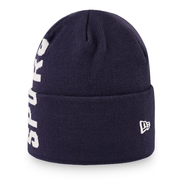 Gorras New Era Football Azules - Tottenham Hotspur Vertical Wordmark Cuff Beanie Hat 12654OYXR